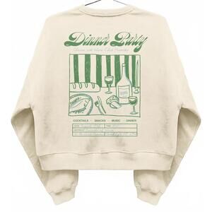 Ripple Junction Dinner Party Invite Crewneck Sweatshirt Natural Medium